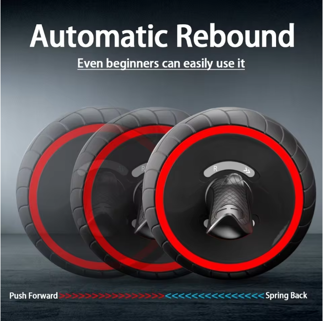 Fitness Rebound Abdominal Wheel Home Use Push Wheel Roller for Male And Female Shaping Abdominal Training Equipment